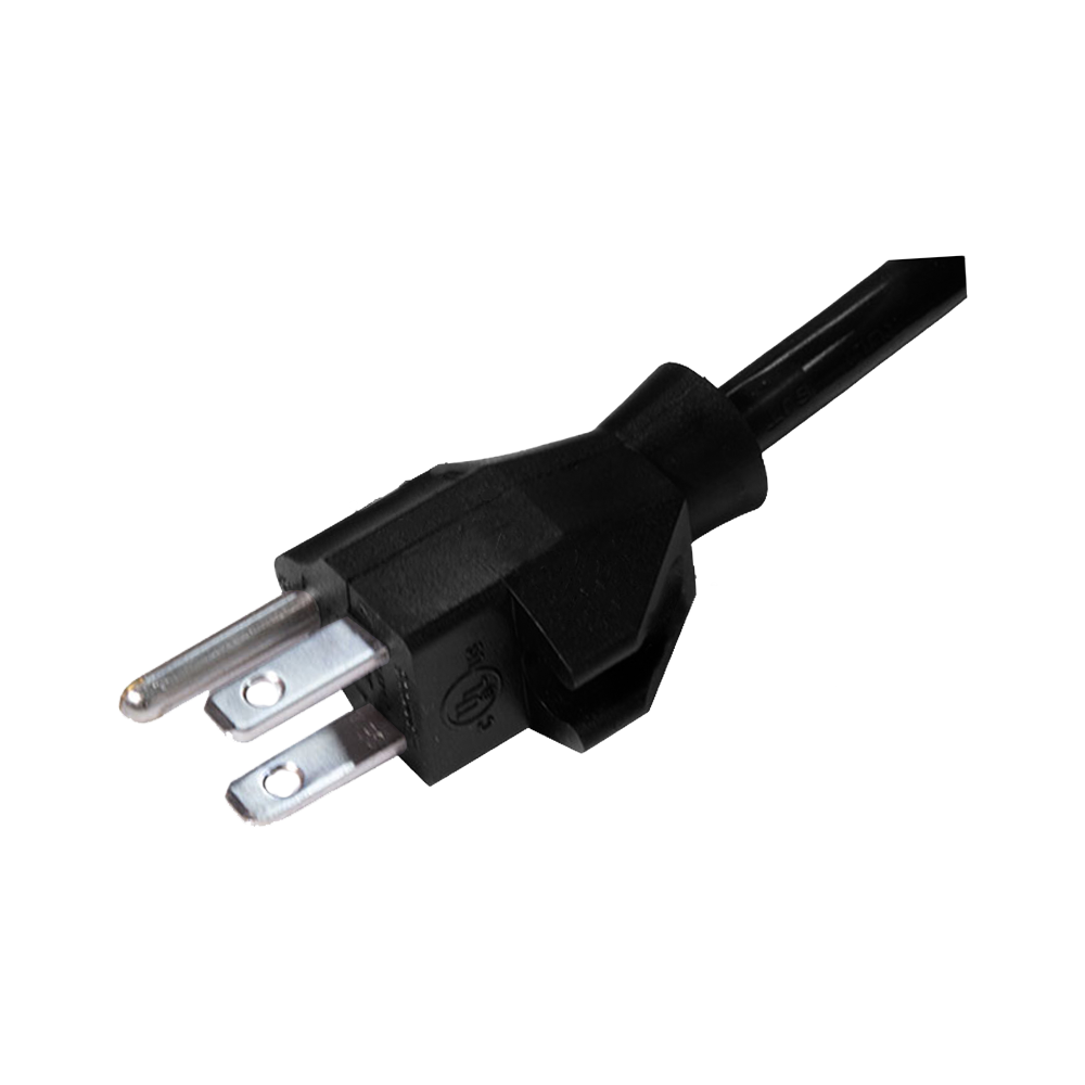 FT-3K štandardný americký trojžilový napájací kábel s prackou s certifikáciou UL
