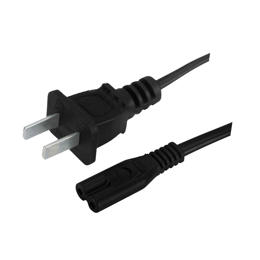 PBB-6~ST2 China dvojžilový kábel s plochým konektorom certifikovaný napájací kábel s c7 osemhranným konektorom